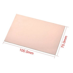 Placa de fenolite cobreada 7cmx10cm