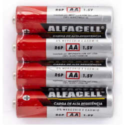 Pilhas alcalinas AAA - Alfacell (4 unidades)