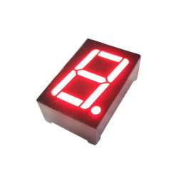Display de 7 segmentos de 1 dígito - Catodo comum - Vermelho
