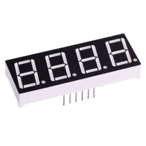 Display de 7 segmentos de 4 dígitos - Catodo comum - Vermelho